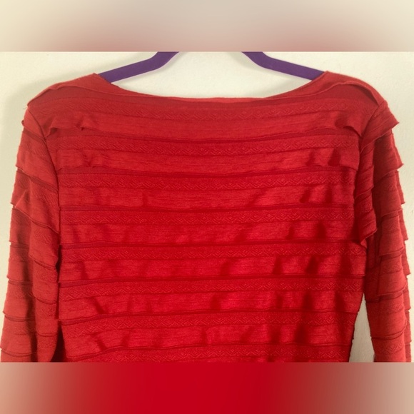 Max Studio Tunic Top Ruffle Tiered Medium Cocktail Holiday NWT - Picture 5 of 7